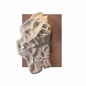 Abstract Cloud Shaped Fiberglass Wall Sculpture