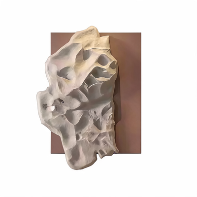 Abstract Cloud Shaped Fiberglass Wall Sculpture