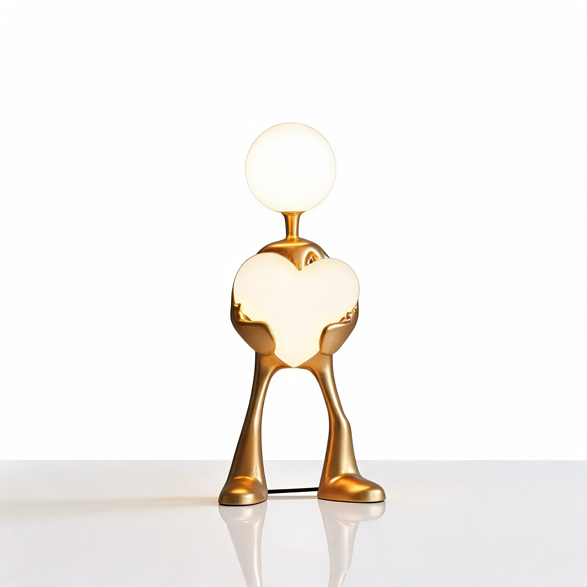 Heart Form Art Sculpture Lamp Sculptural LED Light