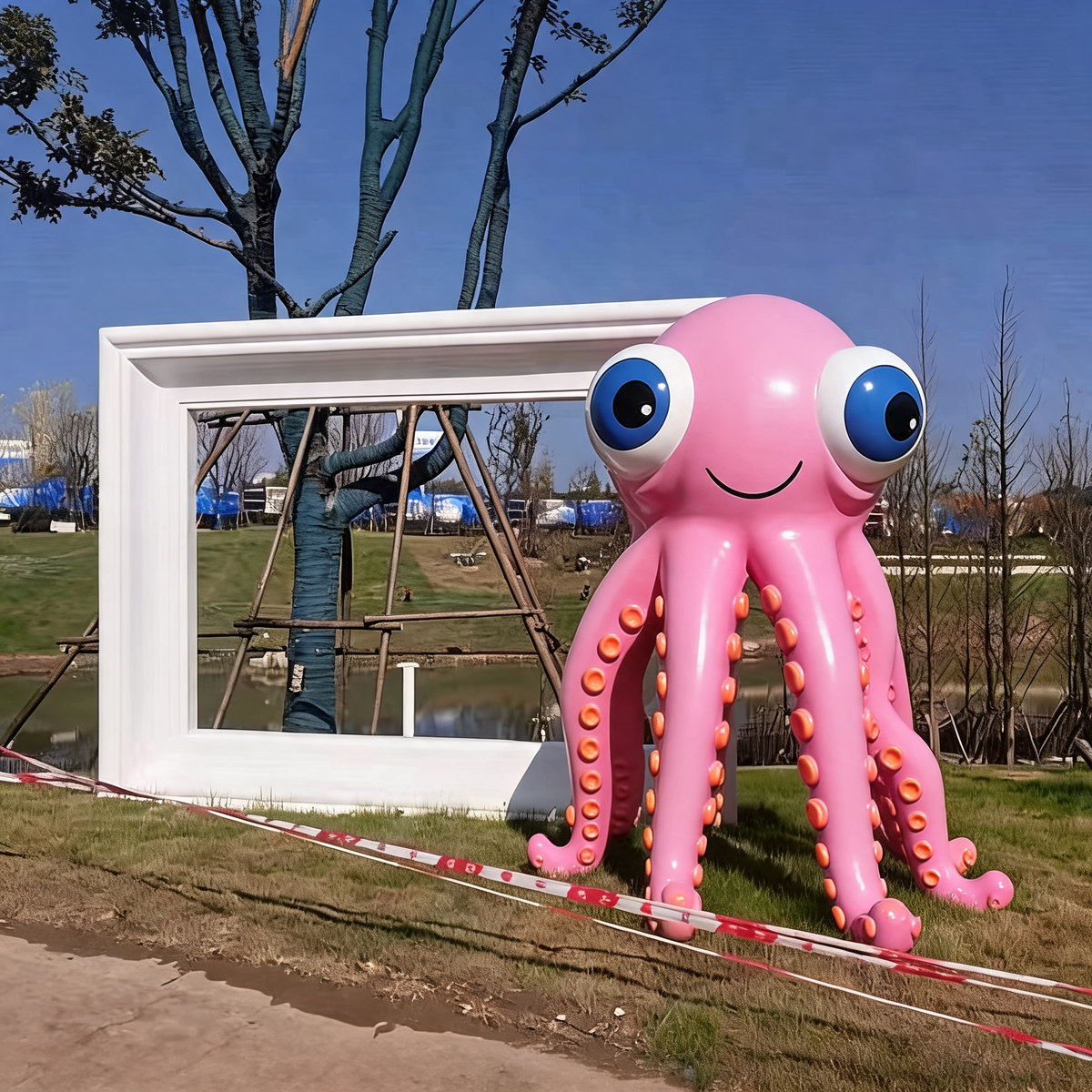 Fiberglass Octopus Sculpture for Photo-Friendly Displays