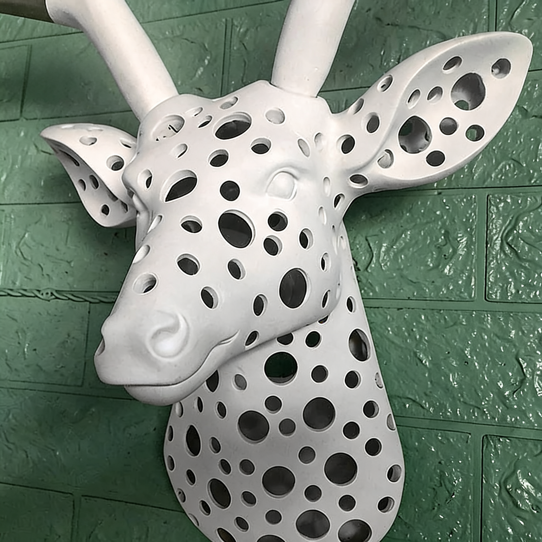 Resin Crafts Deer Head Wall Hanging Indoor Wall Light