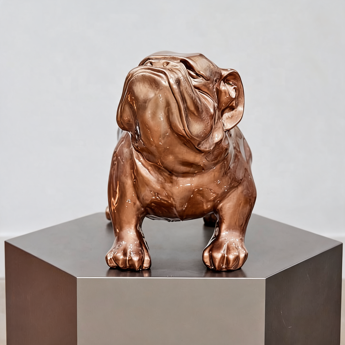 Resin Lifelike Abstract Art Bulldog Doodle Dog Sculpture