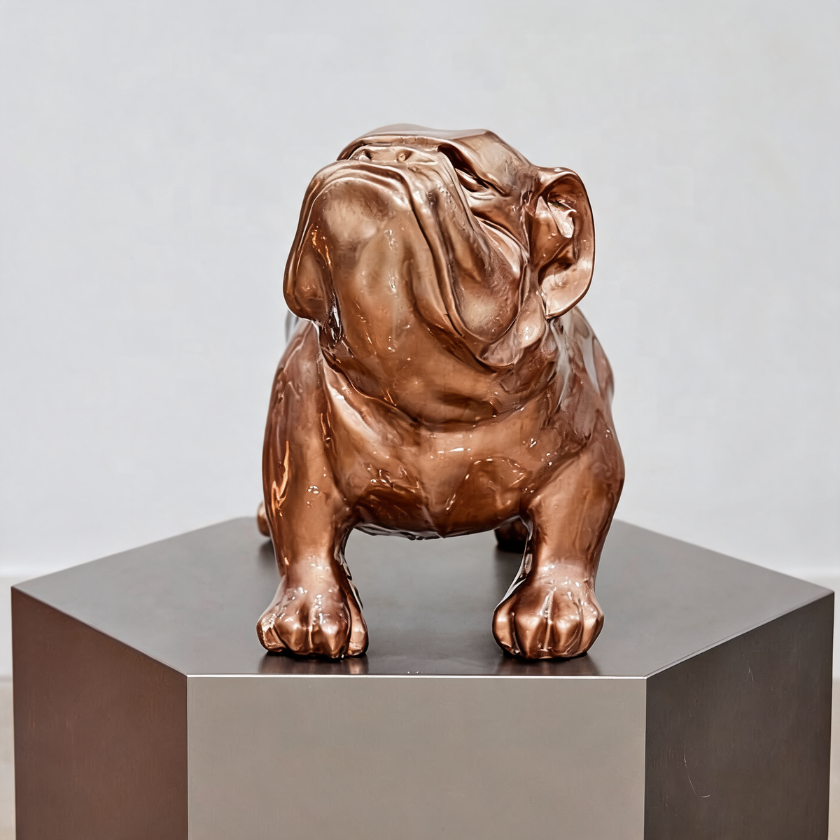Resin Lifelike Abstract Art Bulldog Doodle Dog Sculpture