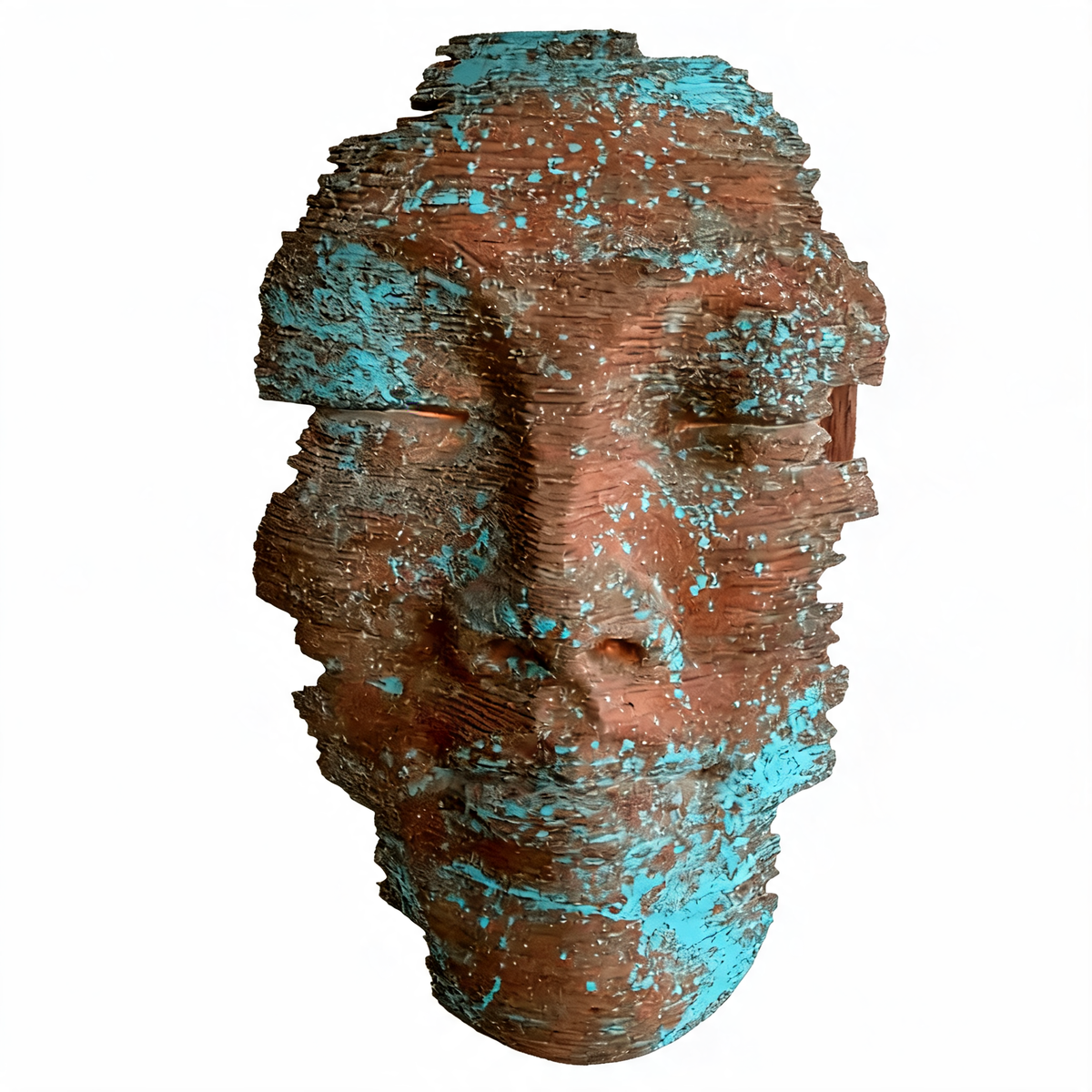 Cast Metal Bronze Facial Statues for Spa Decoration