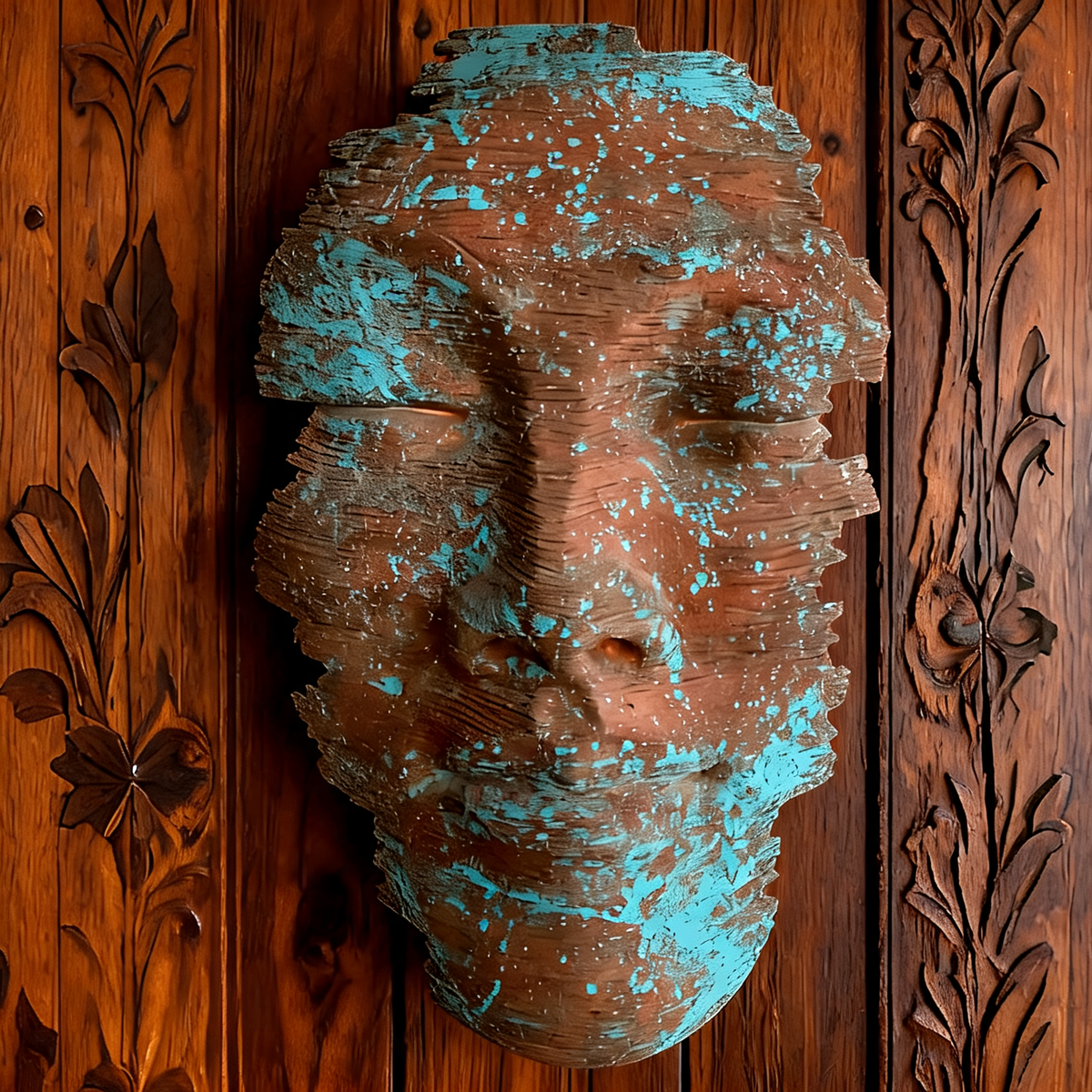 Cast Metal Bronze Facial Statues for Spa Decoration