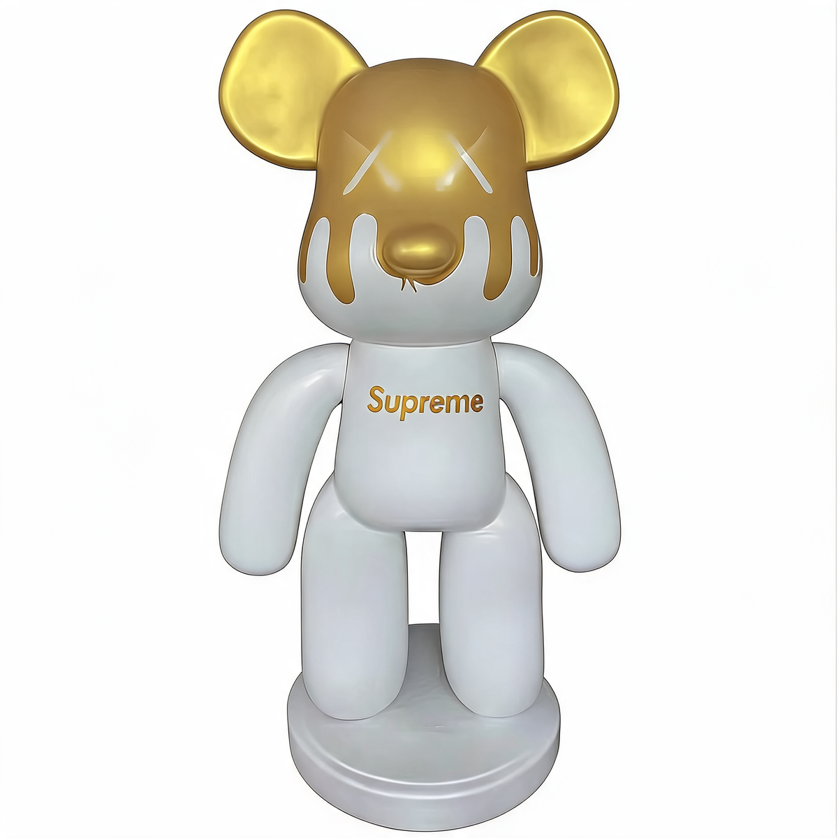 Fiberglass Cartoon Animal Bear Brick Sculpture Mirror Finish