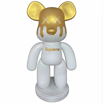 Fiberglass Cartoon Animal Bear Brick Sculpture Mirror Finish