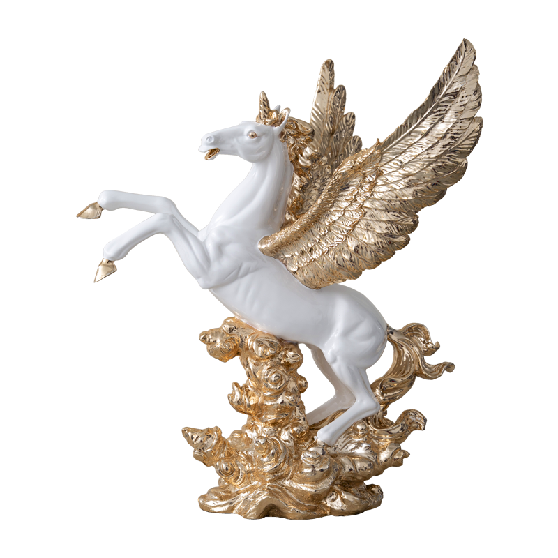 Home Decoration Resin Crafts Flying Horse Statue Sculpture