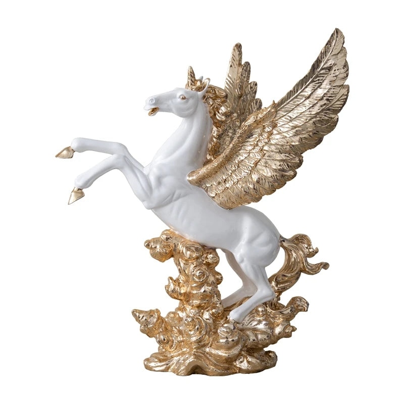 Home Decoration Resin Crafts Flying Horse Statue Sculpture