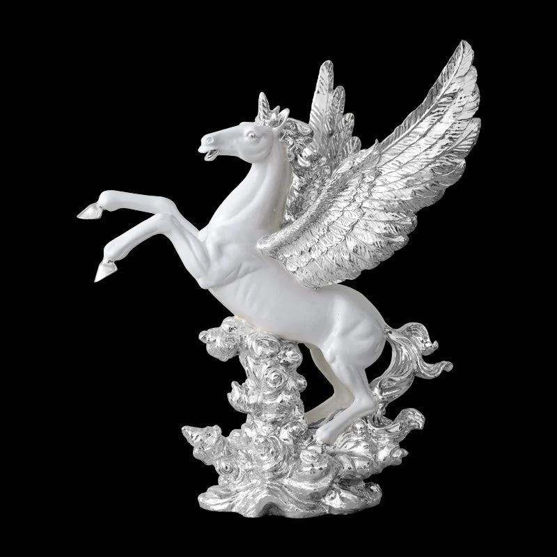 Home Decoration Resin Crafts Flying Horse Statue Sculpture