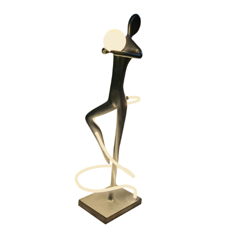 Hotel Minimalist Designer Resin Sculpture Floor Lamp