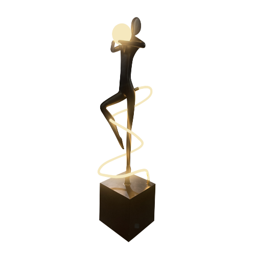 Hotel Minimalist Designer Resin Sculpture Floor Lamp