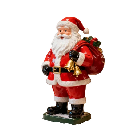 Hand-Painted Fiberglass Christmas Figure Sculpture