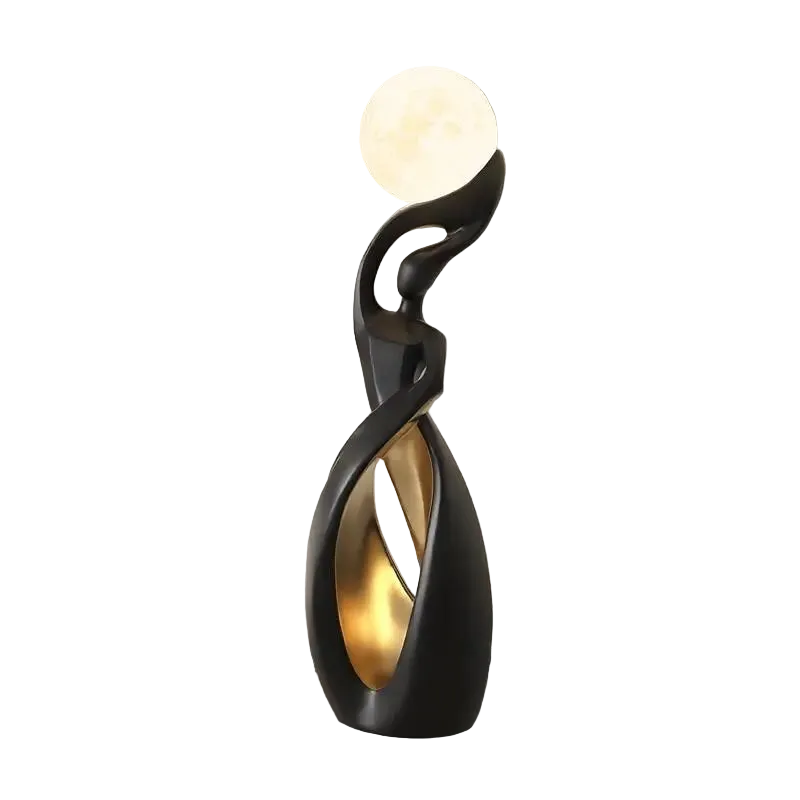 Fiberglass Abstract Figure Floor Sculpture