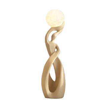 Fiberglass Abstract Figure Floor Sculpture