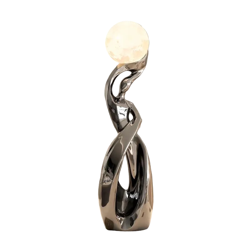 Fiberglass Abstract Figure Floor Sculpture