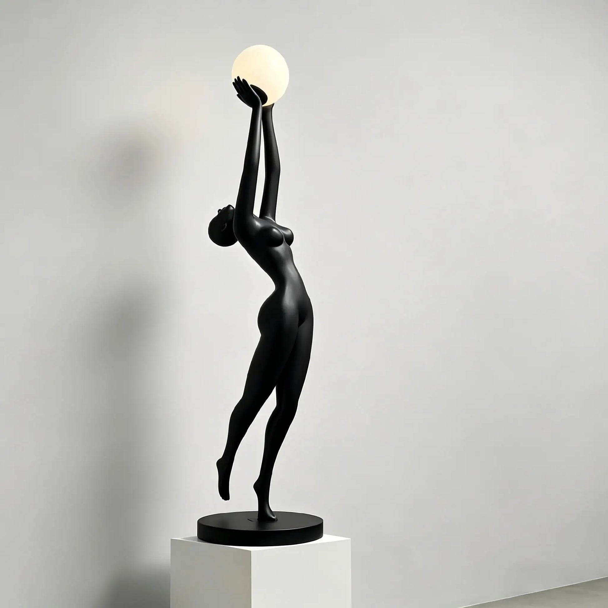 Luxury Ballet Human Sculpture Creative Floor Lamp