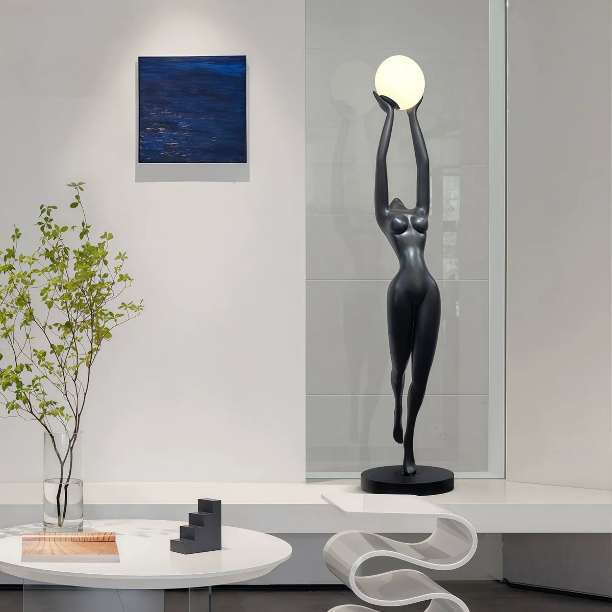 Luxury Ballet Human Sculpture Creative Floor Lamp