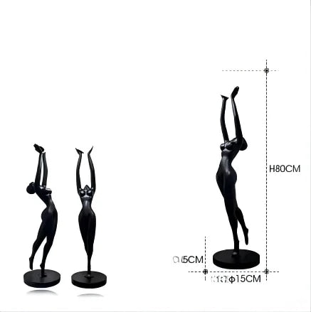 Luxury Ballet Human Sculpture Creative Floor Lamp