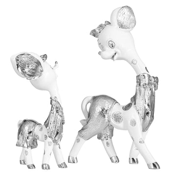 Luxury Little Deer Statue Gold Resin Sika Deer Sculpture