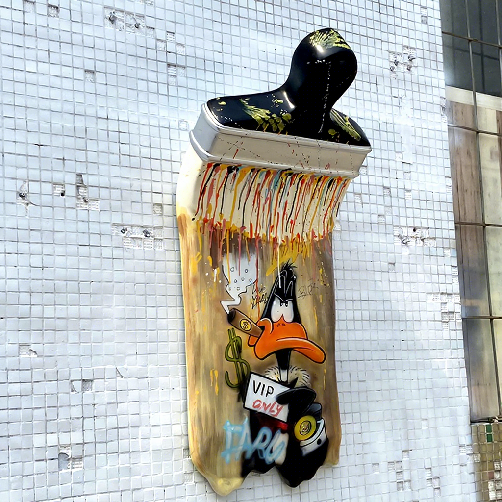 Modern Abstract Animal Style Art Fiberglass Resin Hand Sculpture