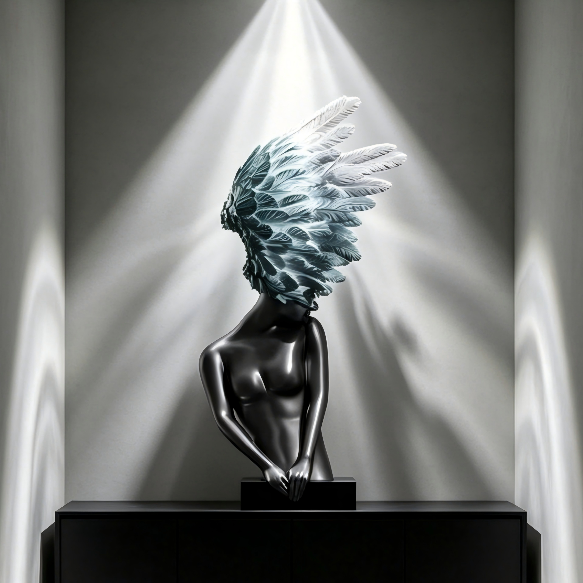 Modern Art Desktop Figurine Creative Lamp Shaped Ornament