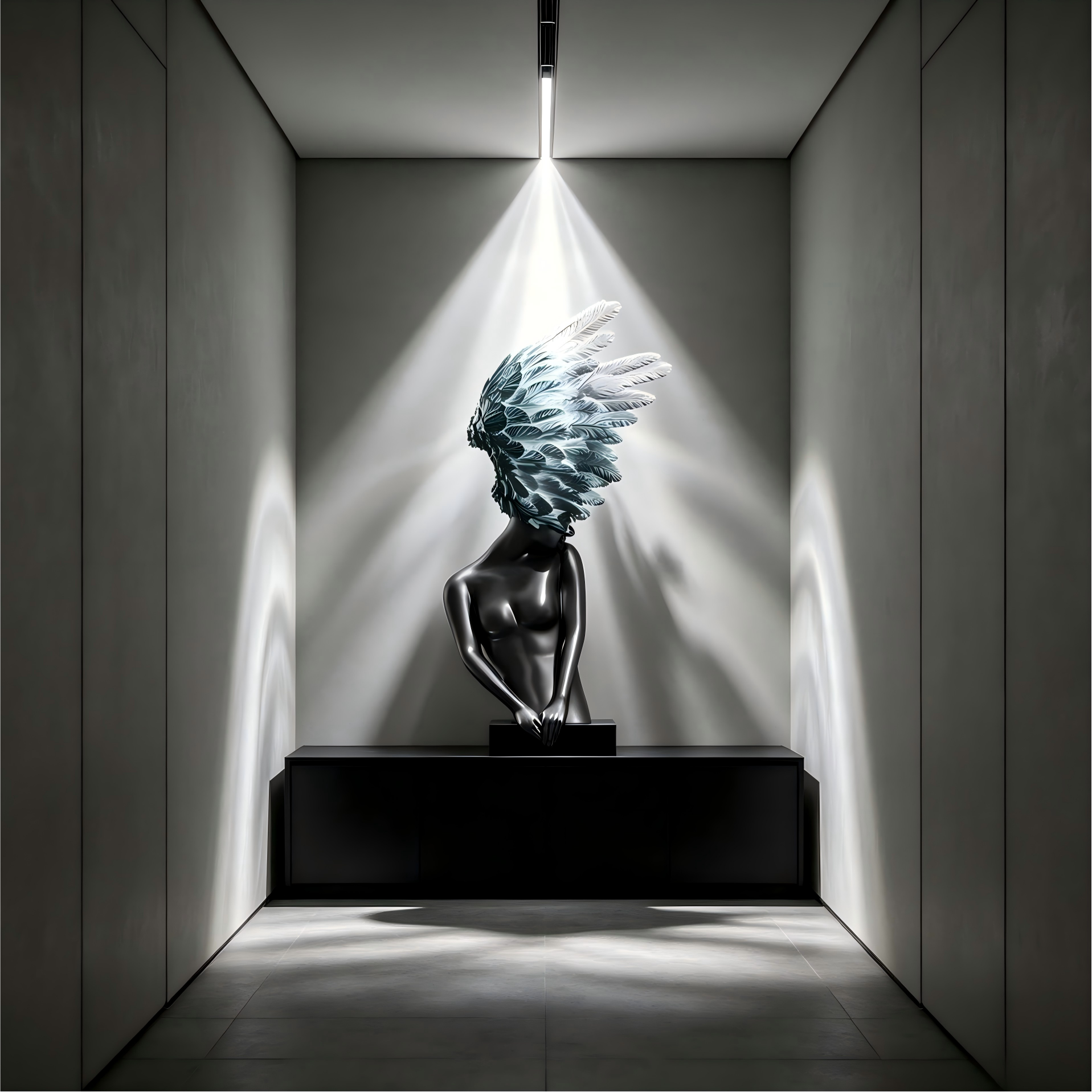 Modern Art Desktop Figurine Creative Lamp Shaped Ornament