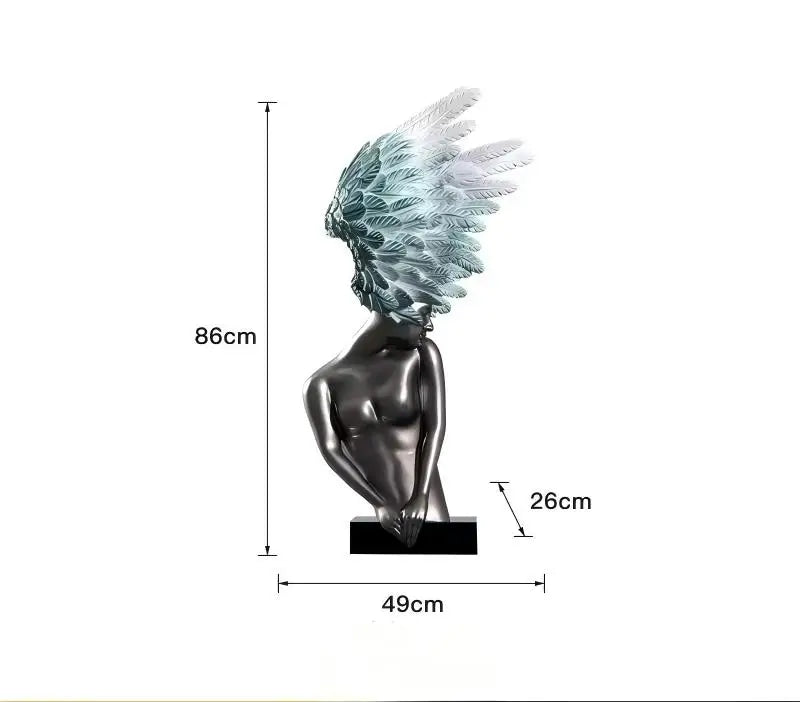 Modern Art Desktop Figurine Creative Lamp Shaped Ornament