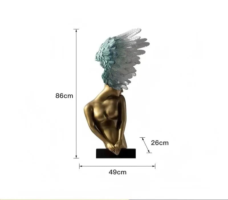 Modern Art Desktop Figurine Creative Lamp Shaped Ornament
