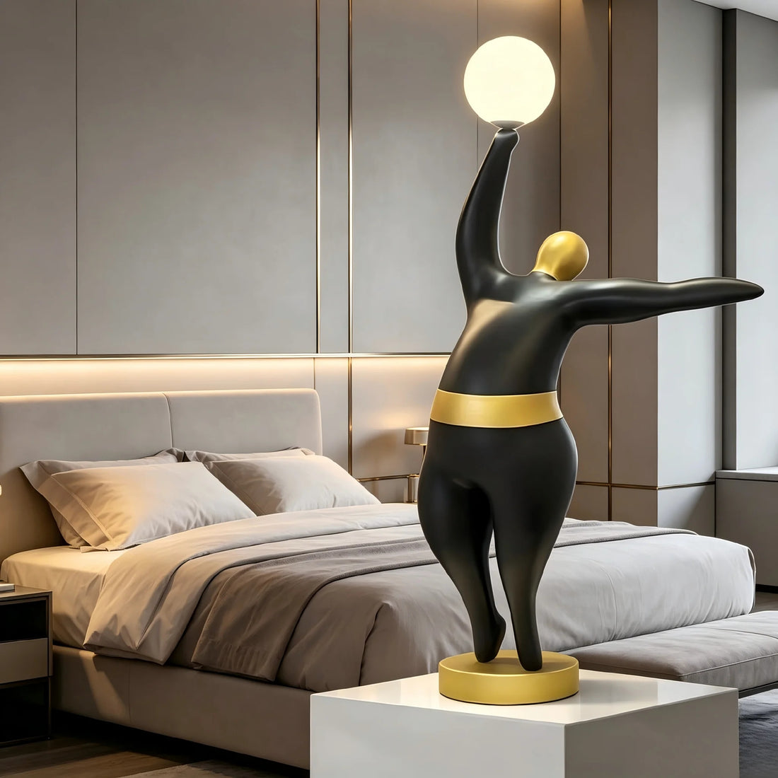 Modern Minimalist Creative Humanoid Sculpture Table Lamp