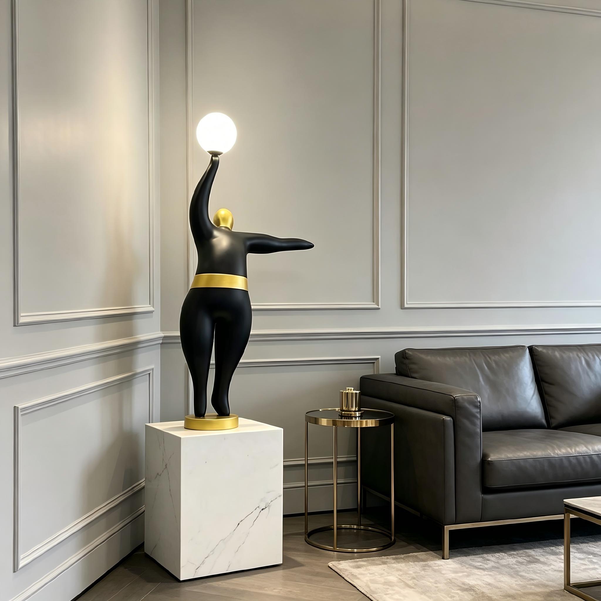Modern Minimalist Creative Humanoid Sculpture Table Lamp