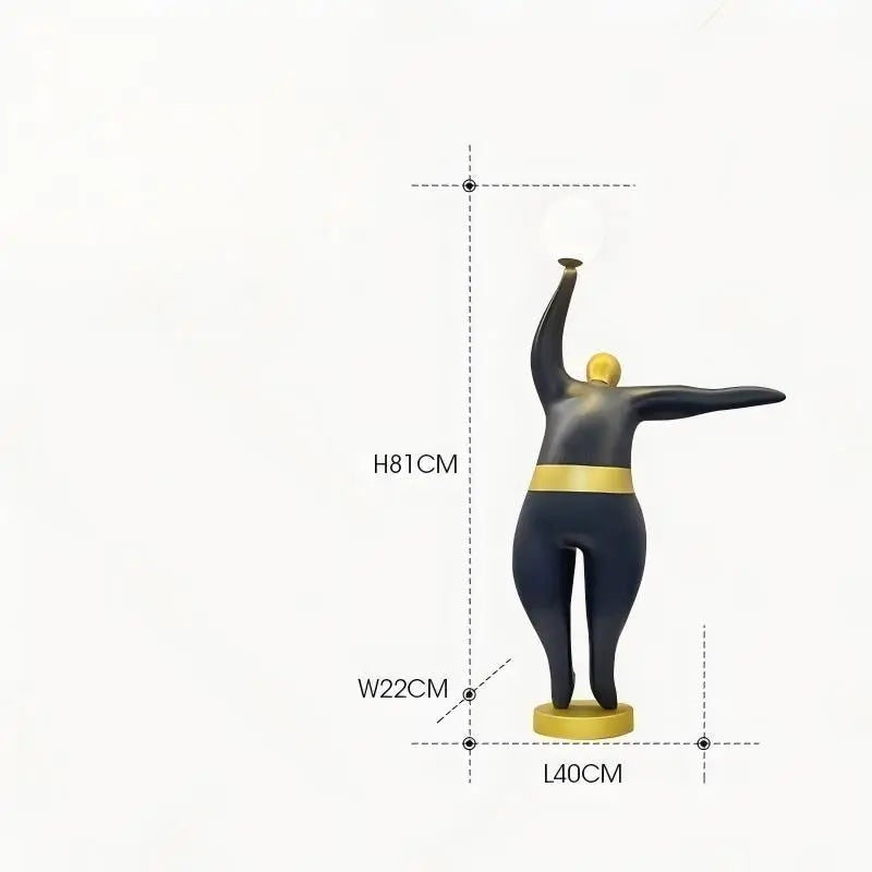 Modern Minimalist Creative Humanoid Sculpture Table Lamp