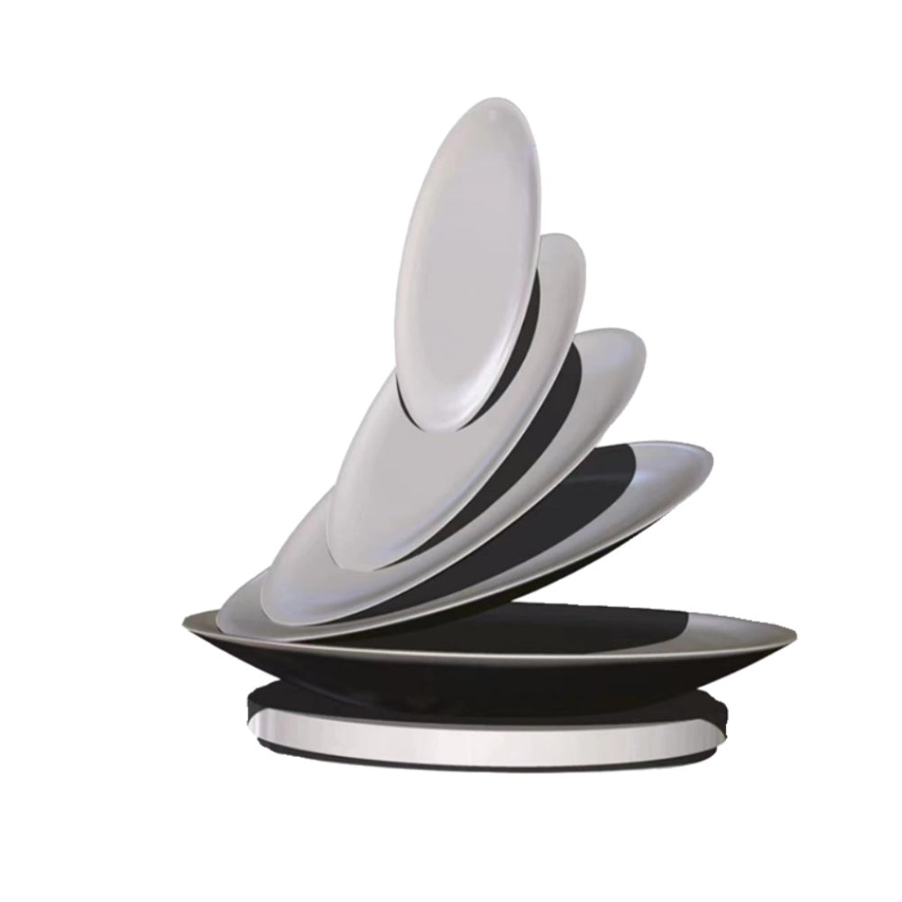 Multi Color Modern Waterdrop Fiberglass Floor Art Sculpture