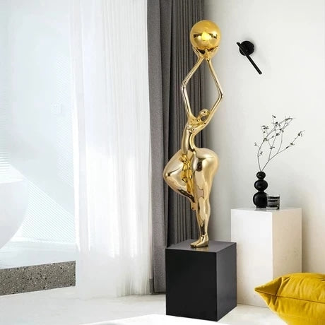 Nordic Standing Floor Lamp Sculptural Design