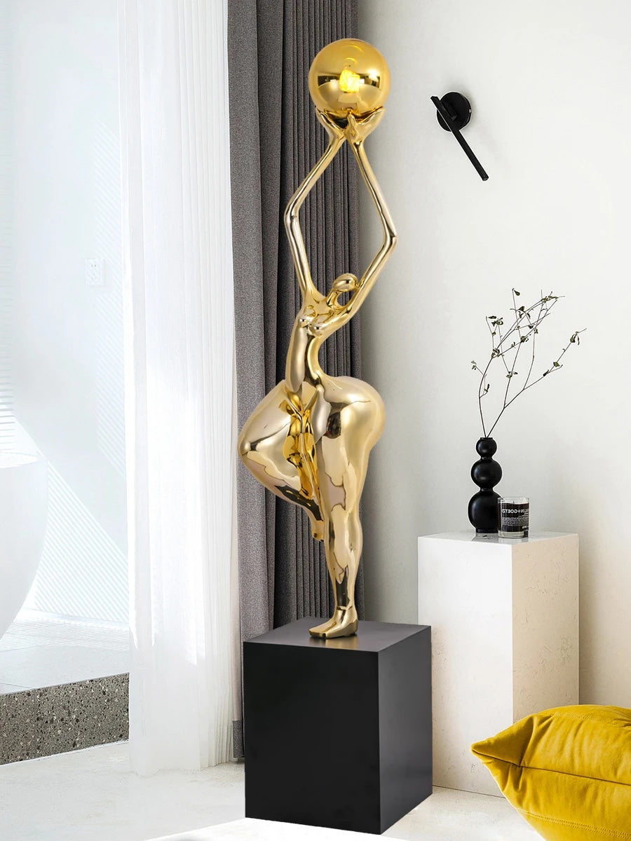 Nordic Standing Floor Lamp Sculptural Design