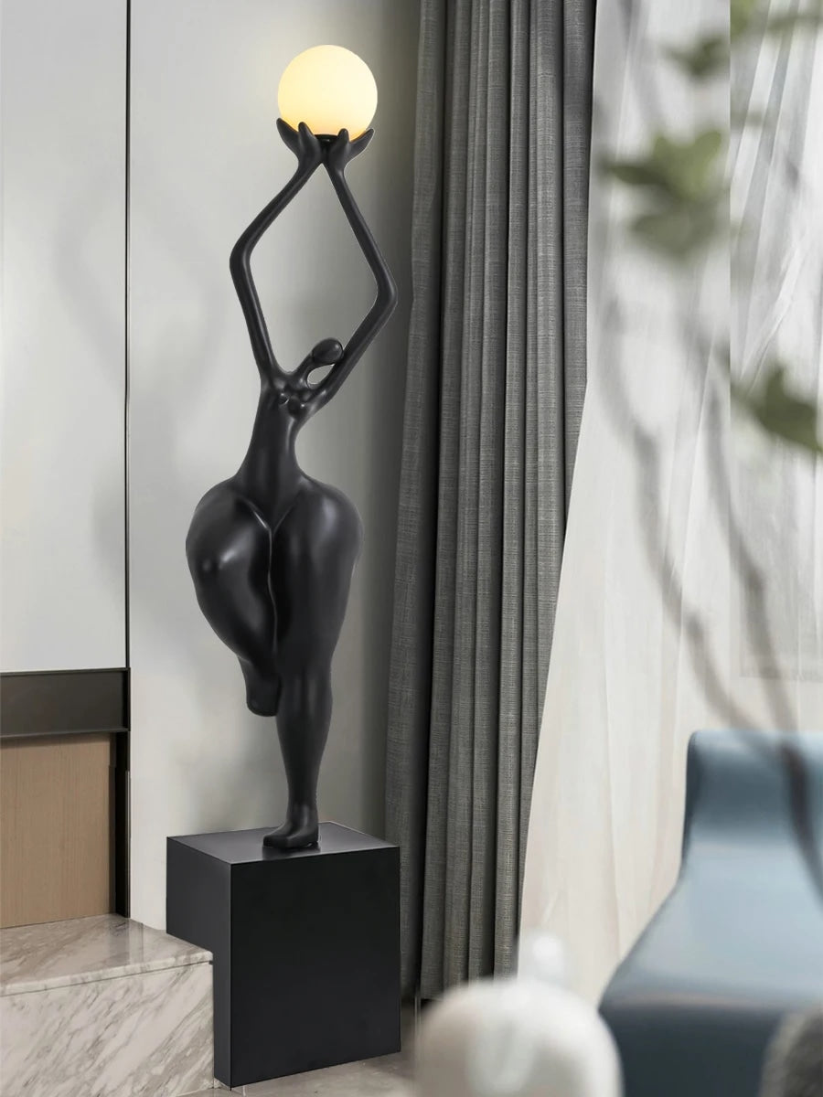 Nordic Standing Floor Lamp Sculptural Design