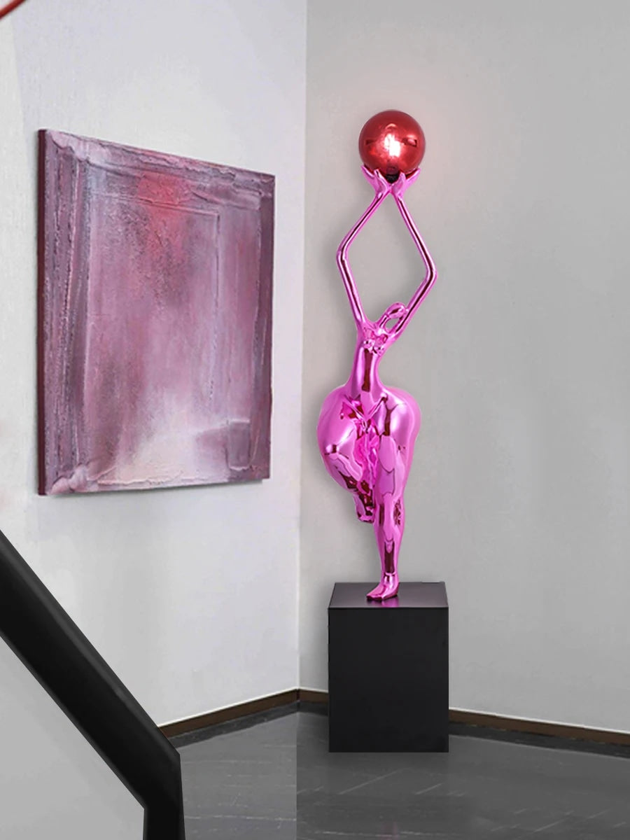 Nordic Standing Floor Lamp Sculptural Design