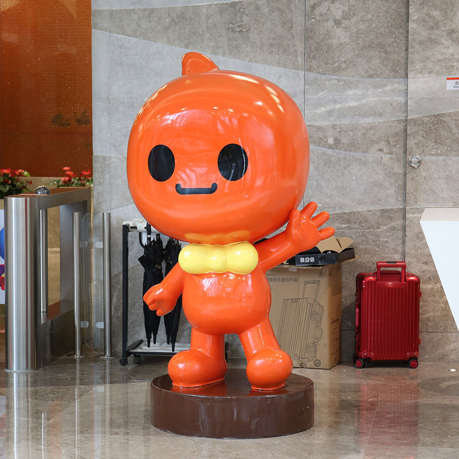 Outdoor Cartoon Mascot Sculpture for Mall Entrances and Commercial Spaces
