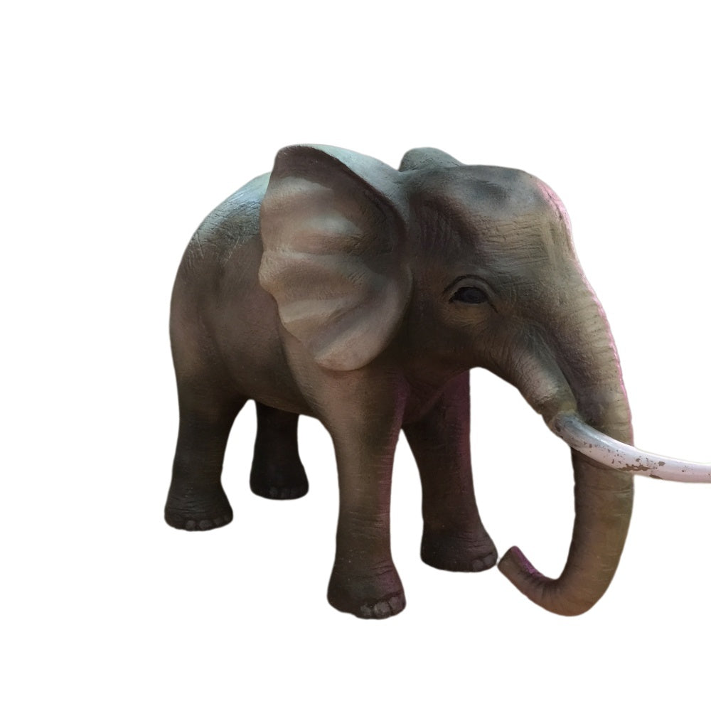Realistic Fiberglass Elephant Statue for Commercial Interiors