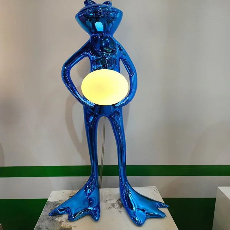 Resin Animal Figurine Desk Lamp with Ambient Glow