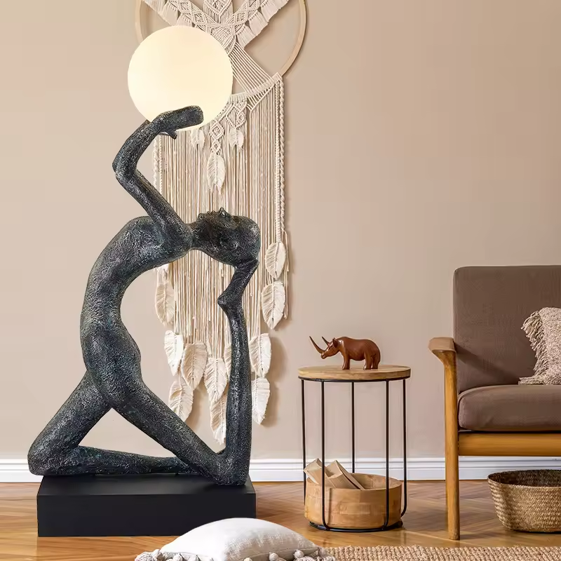 Sculptural Resin Floor Lamps for SCULTORE Hotel Living