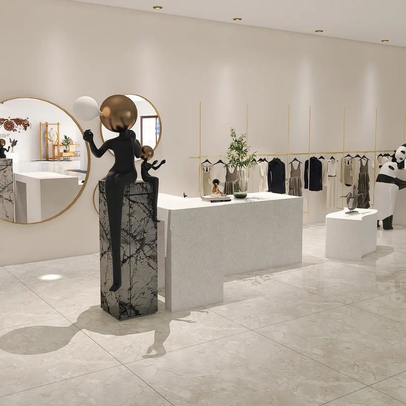 Statue Character Floor Lamp Simple Sculptural LED Figure Light