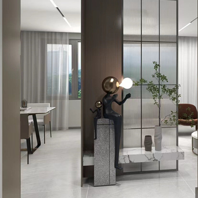 Statue Character Floor Lamp Simple Sculptural LED Figure Light