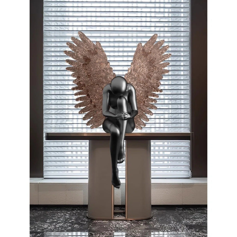 Translucent Wing Angel Decorative Ornament Figure Sculpture-OVERSCALE ART