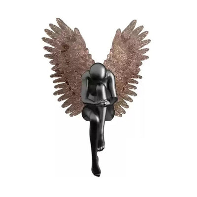Translucent Wing Angel Decorative Ornament Figure Sculpture-OVERSCALE ART