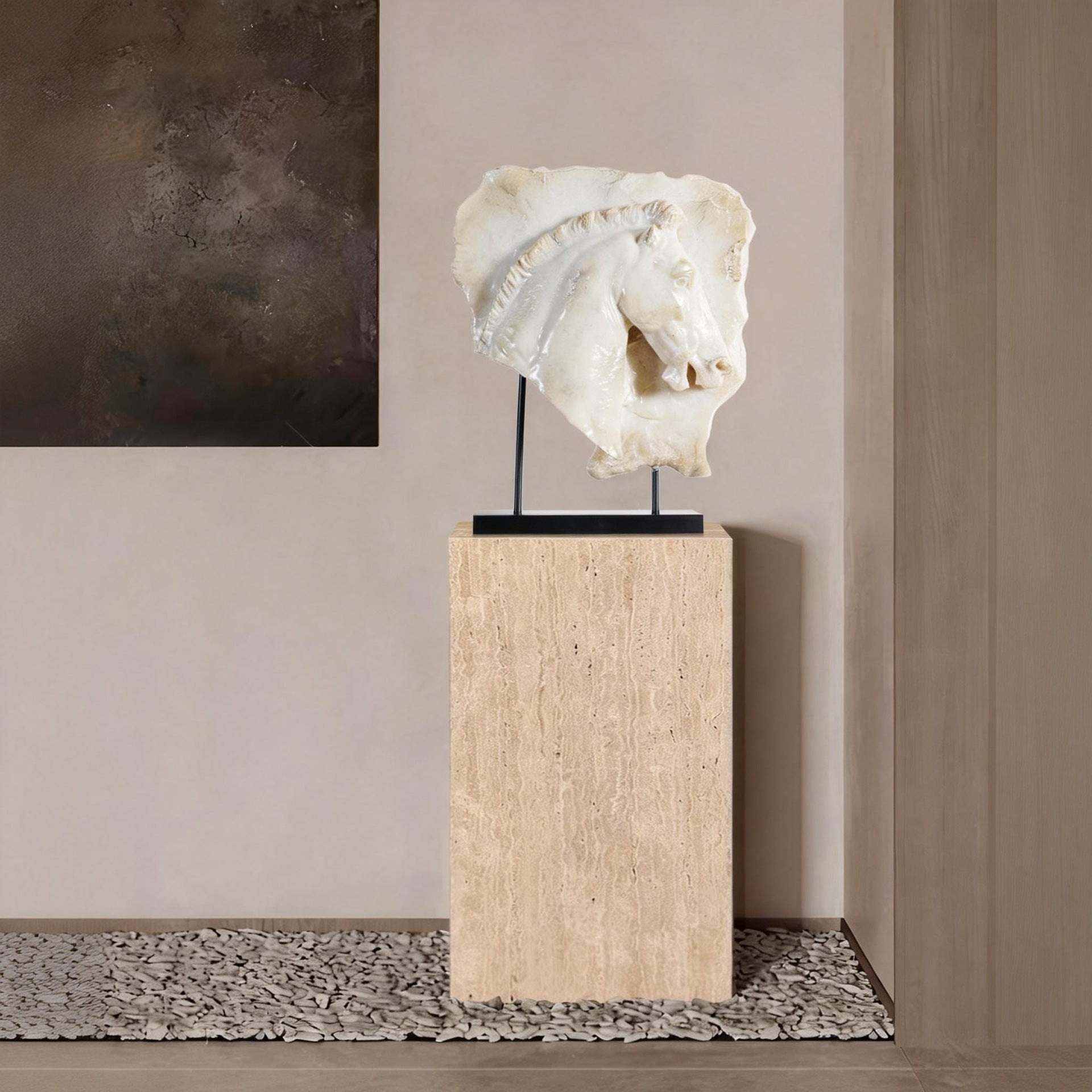 Wabi Sabi Horse Head Desktop Sculpture